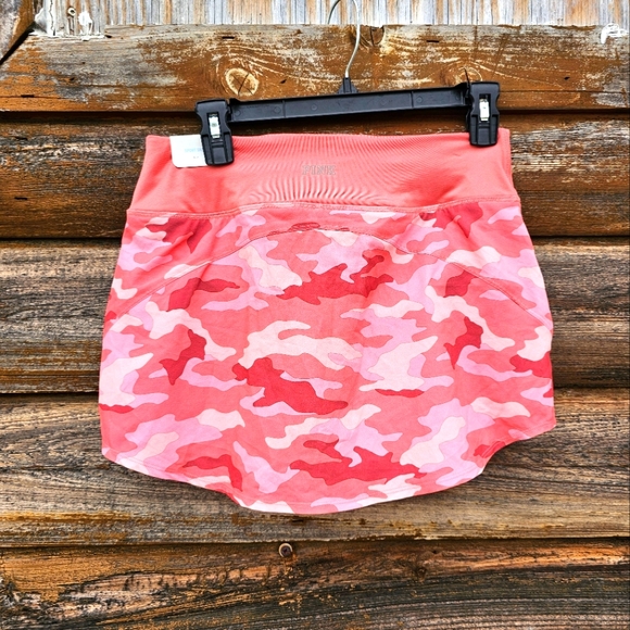 NEW Victoria's Secret PINK Sporty Camo Peach/Coral Skort Skirt Shorts Size Small - Picture 4 of 10